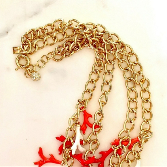 💯 Lilly Pulitzer Coral Reef Multi Strand Necklace - Picture 6 of 16
